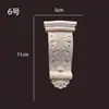 Columna Romana Estilo Europeo Madera Maciza Tallada Decoración Sencilla Estilo Europeo Cabeza de Columna Estilo Chino Viga de Soporte Soporte de Viga Almohadilla Gabinete de Chimenea Metabo