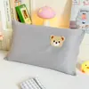 Funda de almohada infantil bordada de toalla de algodón 30X50 Algodón puro Funda de almohada para bebé individual 40X60 Funda de protector de almohada para estudiante