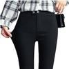 Calça Mágica Preta de Pé Pequeno 2021 Primavera e Outono Estilo Coreano Calça Feminina Leggings Justas Elásticas Roupa Externa Feminina Estilo Fino de Verão