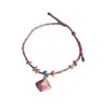 Pulseras Coloridas para Niños y Bebés, Pulseras de Hilo Rojo, Pulseras para Parejas, Joyería de Estilo Chino Tradicional, Regalos de Atracción Turística, Souvenirs