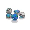 Cristal de Satélite de Venta Caliente, Cuatro Garras con Pedrería, Redondo con Agujeros, Estilo Cosido a Mano, Accesorios DIY para Ropa y Bolsos