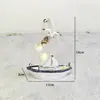 Enfeites de Mini Barco Mediterrâneo Transfronteiriços Pássaro Marinho Farol Modelo de Vela Artesanato Rachado Decorações Atacado