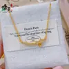 Collar de Cadena para Clavícula con Lazo para Mujer, Mismo Estilo que en Tiendas de Oro, Collar de Lujo Ligero Estilo Trendy Ins, Versión Coreana, Joyería de Diseño Simple y a la Moda