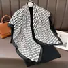 Nuevo Estilo Coreano Simple Cuadrado de Espiga Blanco y Negro Bufanda para Mujer Commuter de Trabajo Todas las Combinaciones Bufanda de Seda Camisa Traje Bufanda Decorativa