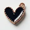 Transfronterizo GA-1 Forma de Corazón Nota Musical DIY Accesorios de Joyería Hechos a Mano Aleación Esmalte Colgante Pendientes y Accesorios