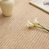 Alfombra Circular Simple de Piña Imitación Sisal Tapete para Foto de Estudio Tapete para Piso de Sala de Estar Felpudo para Puerta de Mirador en Casa Lavable