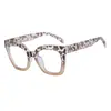 Óculos de Armação Novo Estilo, Estilo Ins Europeu e Americano Color-Blocking Cat-Eye Simples Óculos Sem Grau, Luz Azul Anti-Reflexo, Armações de Óculos Modernas e Únicas