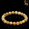 Mingdu Cristal Cristal de Titanio Natural Flor de Cristal de Titanio Pulsera de Cristal Dorado para el Cabello Pulsera de Perlas Redondas Flor de Cristal de Titanio para el Cabello Completo Venta al por Mayor