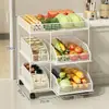 Estante de Almacenamiento de Verduras para Piso de Casa Cocina Cesta de Almacenamiento de Cebolleta Jengibre Ajo Balcón Pasillo Cesta de Almacenamiento de Frutas y Verduras Camote