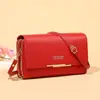 Bolsa para Teléfono Móvil para Mujer Billetera Doble Capa Bolso de Hombro Pequeño Estilo Coreano Bolso de Hombro Cruzado de Gran Capacidad Bolso de Mano Versátil para Mujer
