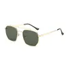 2026 Nuevas Gafas de Sol Metálicas Poligonales Doble Puente Gafas de Sol Europeas y Americanas Moda Retro Versátiles Gafas de Protección Solar Transfronterizas
