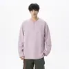 NASA SOBRE Camiseta de manga larga con media cremallera estilo americano para hombre, marca de moda para primavera y otoño, suéter casual holgado para adolescentes