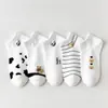 Calcetines de Barco para Mujer Verano Nuevo Dibujo Animado Perrito Corte Bajo Transpirables Calcetines Dachshund Cortos Calcetines Semi-Ocultos Transfronterizos