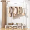 Arara de Chão para Roupas de Quarto, Cabide Doméstico Vertical Simples, Varal de Roupas para Dormitório, Cabideiro
