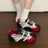Zapatillas de entrenamiento alemanas de color block retro para mujer, nuevos zapatos planos casuales de otoño 2026, zapatillas casuales planas versátiles, zapatos estilo Forrest Gump