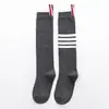 Calcetines de pantorrilla para primavera, Calcetines de algodón, Calcetines versátiles adelgazantes de cuatro rayas, Calcetines largos para mujer, Estilo Preppy, Estilo Jk, Estilo Japonés, Versión Coreana, Calcetines Tb