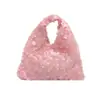 Bolso de Mano de Moda con Pliegues de Gypsophila, Bolso de Hombro Elegante, Bolso Cuadrado Pequeño de Alta Gama, Nuevo Estilo Primavera y Verano 2025