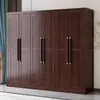 Nuevo Armario de Dormitorio Principal Doble Puerta Superior de Madera Maciza de Ébano Estilo Chino con Cajones Juego Completo de Armario de Almacenamiento Multifuncional