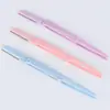 Venta al por mayor de fábrica cuchillo para recortar cejas afilado kit de cuchillo de afeitar recortador de cejas herramienta para recortar cejas de maquillaje de belleza mini espejo de maquillaje