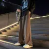 Pantalones Estilo Japonés Cityboy para Hombre Invierno Nuevos Holgados Casuales Limpiar Pierna Ancha Pantalones de Piso