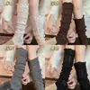 Nuevos Calcetines de Lana Estilo Japonés con Encaje Hueco, Otoño Temprano Gruesos Cálidos Estilo Chica Dulce Calcetines de Punto Huecos Estilo Ballet