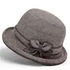 Sombreros para Mujer para Primavera y Verano, Nuevos Sombreros de Pescador de Ala Enrollada de Moda, Sombreros de Moda para Mujeres de Mediana Edad y Mayores, Sombreros de Mamá, Sombreros de Tela
