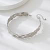 Anillo de Cuello Punk con Forma de Onda de Agua de Moda con Cadena de Cola Ajustable Collar para Uso Diario, Fiesta, Festival para Mujeres