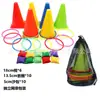 Cubo Anillo de Obstáculo Plástico Fútbol Entrenamiento Barrera de Carretera Obstáculo Juego Infantil Padre-Hijo Cubo Anillo de Lanzamiento Anillo Juguete