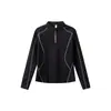 Top IZEXX para Mujer de la Línea Hasselblad para Exteriores, Otoño, Absorbe la Humedad, Deportes de Tenis al Aire Libre, Camiseta de Manga Larga de Secado Rápido
