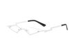 Jamie 8203 Gafas de Sol de Moda Callejera Estilo Europeo y Americano Protección UV Gafas de Sol Coloridas de Moda Irregulares Gafas de Sol sin Marco