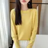 Comercio exterior transfronterizo otoño e invierno nuevo suéter de punto trenzado de cuello redondo elegante para mujer, color liso, suave, top de moda estilo coreano