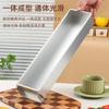 Caja rectangular de aleación de aluminio para pastel, bandeja para hornear queso, caja larga, molde para pastel de puesto al por mayor
