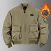 2025 Nueva Chaqueta Reversible para Hombre para Exteriores Otoño e Invierno Moderna Versátil Acolchada Tipo Piloto Elegante Moderna Marca Abrigo