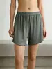 Pantalones Cortos de Modal para Mujer con Costillas y Borde de Volantes, Nuevos de Verano, Transpirables, Delgados y Cómodos, Sueltos para Casa