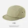 Gorra americana de ala corta de cinco piezas, gorra de lengüeta de pato para hombres y mujeres, gorra de camping al aire libre, gorra de béisbol de ala suave de secado rápido para patineta.