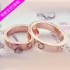 [02] Anillo de acero de titanio para pareja, versión estrecha, suministro de comercio exterior AliExpress, pimiento picante, venta al por mayor, tres colores