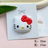 Dibujo Animado Cara Brillante Cara Grande Gato Amor Resina DIY Joyería Carcasa de Teléfono Móvil Agujero Zapatos Parche Horquilla Material Hecho a Mano