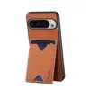 Denior Es Adecuado para Google 10 Pro XL Piel Sintética Pixel 9A Soporte para Tarjetas Anticaídas Funda para Teléfono Móvil Integral