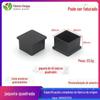 40 * 40PVC quadrado tubo externo plugue mangueira jaqueta pé almofada de borracha tampa de tubo manga tubo quadrado plugue externo