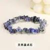 Pulsera Elástica de Ágata de Cristal Natural con Grava de Colores Forma Irregular Joyería Popular Transfronteriza Europea y Americana Venta al por Mayor
