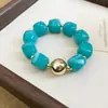 Conjunto de Pulseira e Colar Redondo Colorido de Acrílico Transfronteiriço Europeu e Americano Acessórios de Moda Boêmia de Design de Nicho