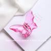 Grampo de cabelo transparente com superfície de diamante, design de borboleta, para todos os looks, placa traseira para a cabeça, corrente de grampo de cabelo, atacado transfronteiriço, prendedor de cabelo, grampo de tubarão, feminino