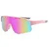 Óculos de sol transfronteiriços personalizados rosa para ciclismo montanhismo esqui caminhada proteção ocular anti-ultravioleta à prova de vento óculos de sol esportivos para mulheres