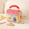 Bolsa de Cosméticos Original Fofa de Casinha Nova 2025 Bolsa de Armazenamento de Grande Capacidade Bolsa de Higiene Pessoal Desenho Animado Bolsa de Mão Portátil