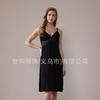 2026 Primavera/Verano Nuevo Modal Rayón para Mujer Encaje Patchwork Color Sólido Camisola Camisón