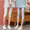 Pantalones ajustados brillantes de siete puntos para mujer primavera y verano, leggings ajustados, pantalones negros pequeños ajustados, leggings de primavera, pantalones ajustados brillantes, venta al por mayor