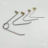 Fivela de esfera maciça com banho de cobre de 4mm5mm Tubo telescópico para posicionamento Fivela de mármore niquelada Grampo de mola de arame de aço em forma de V