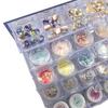 Caja de Almacenamiento con Cuentas Gabinete de Almacenamiento de Diamantes para Uñas Joyería Cajón Acrílico Transparente Joyería Tienda de Uñas