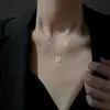 Colar de Prata Esterlina S925 Nalan Estilo Chinês Vazado Bênção Joia de Pescoço Feminina Y00634