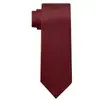 Corbata para Hombre Color Sólido Corbata Negra Corbata Negra de Satén Corbata de Negocios Ocasión Boda Corte Delgado Cuello Blanco Corbata de Trabajo